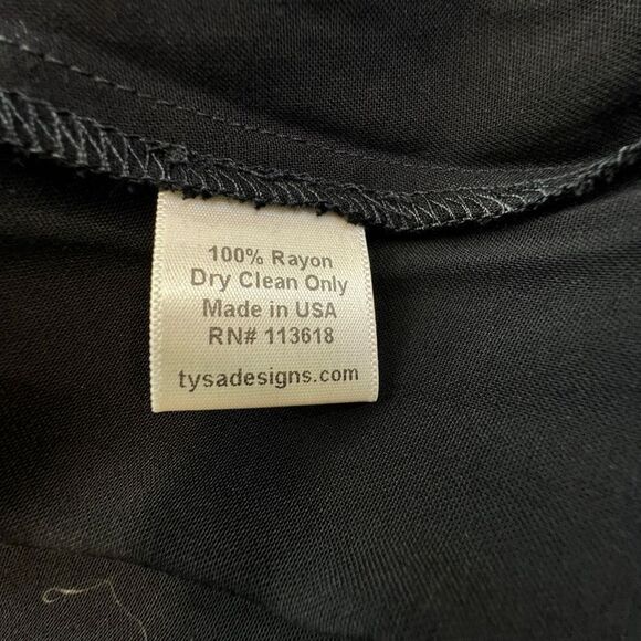 Tysa Women's Backless High Low Hem Leigh Maxi Dress Black Size Large NWT - Picture 3 of 8